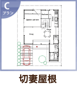 Cプラン　切妻屋根