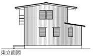 東立面図