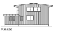 東立面図