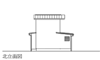 北立面図